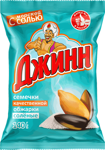 Семечки подсолнечника Джинн жареные с солью 140 г