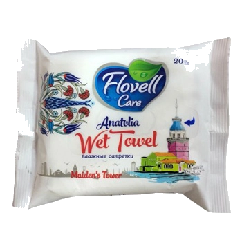 Влажные салфетки Flovell Care anatolia 20 шт