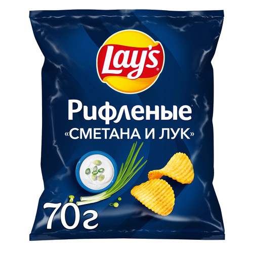 Чипсы картофельные Lay's Сметана и лук 70 г