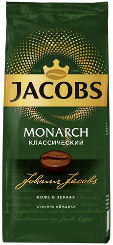 Кофе зерновой JACOBS Monarch натуральный жареный 230 г