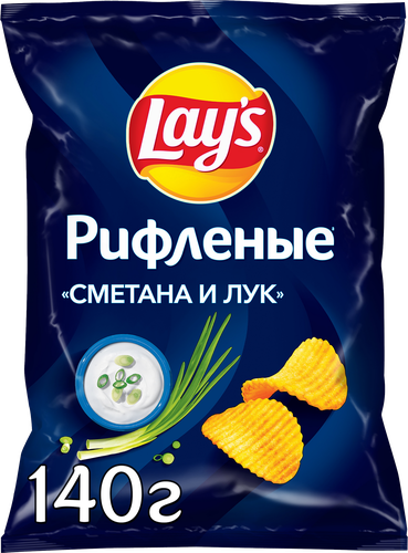 Чипсы картофельные Lay's Сметана и лук 140 г