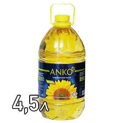 Масло подсолнечное Anko рафинированное 4,5 л
