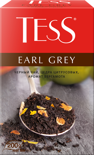 Чай черный Tess Эрл Грей байховый с ароматом бергамота, листовой 100 г
