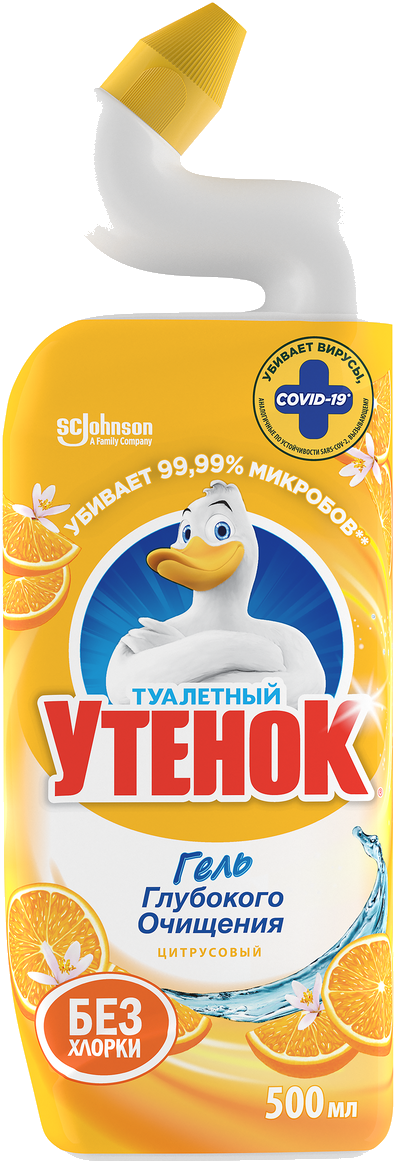 Средство для чистки унитаза Туалетный Утенок 5в1 Цитрус 500 мл