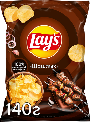 Чипсы картофельные Lay's со вкусом шашлыка 140 г