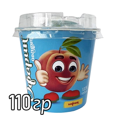 Сливочный йогурт Офарин со вкусом персика 7% 110 г
