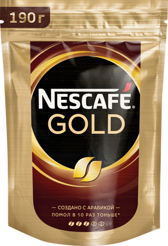 Кофе растворимый с добавлением молотого Nescafe Gold 190 г