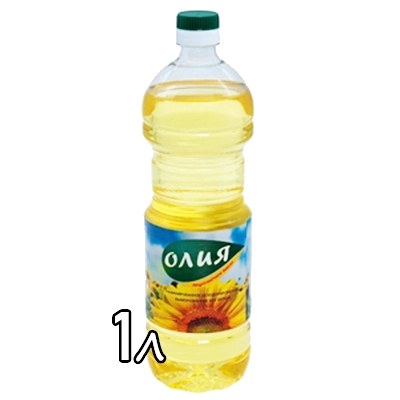 Масло подсолнечное Олия рафинированное 1 л