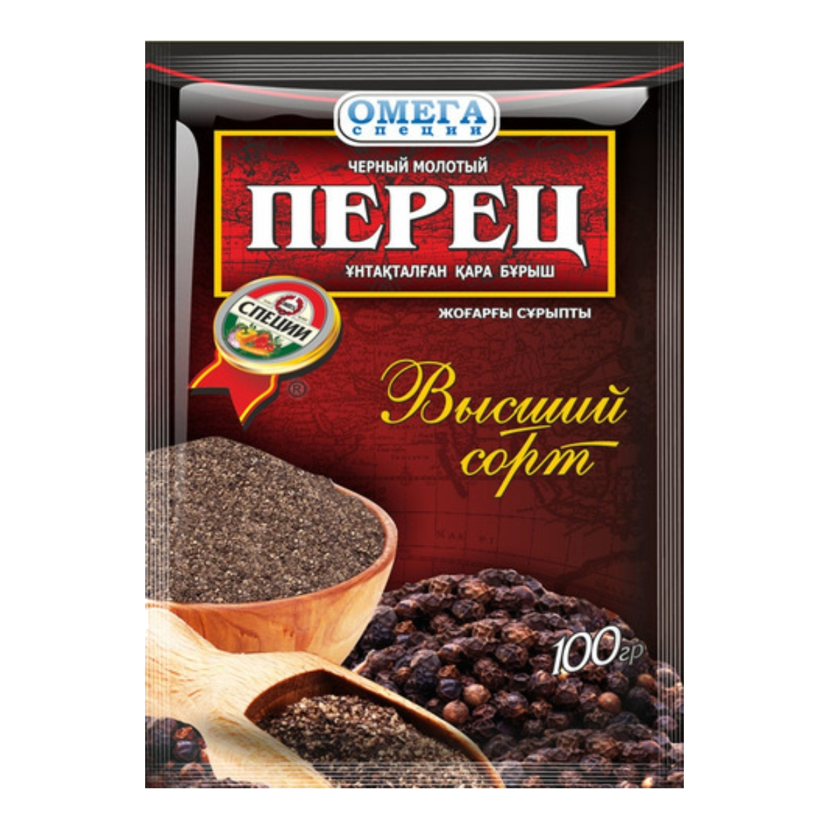 Перец черный Омега молотый 10 г