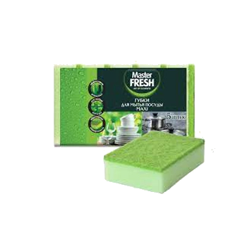 Губки для мытья посуды Master Fresh Maxi 5 шт