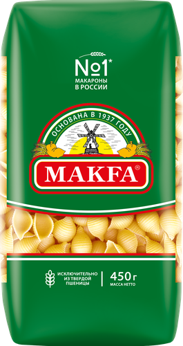 Макароны Makfa ракушки 450 г