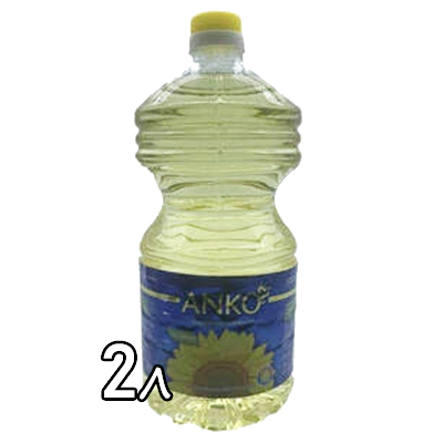 Масло подсолнечное Anko рафинированное 2 л