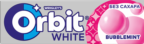 Жевательная резинка Orbit Белоснежный Bubblemint 13,6 г