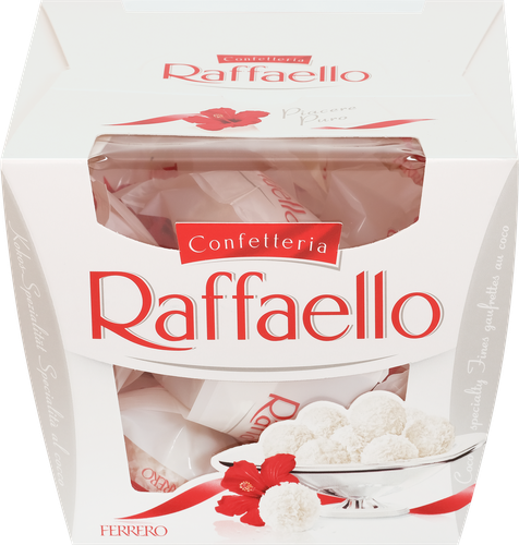 Конфеты Raffaello с цельным миндальным орехом в кокосовой обсыпке 150 г