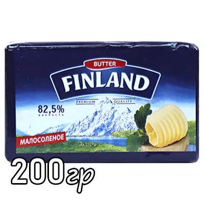 Масло сливочное Finland 82,5% 200 г