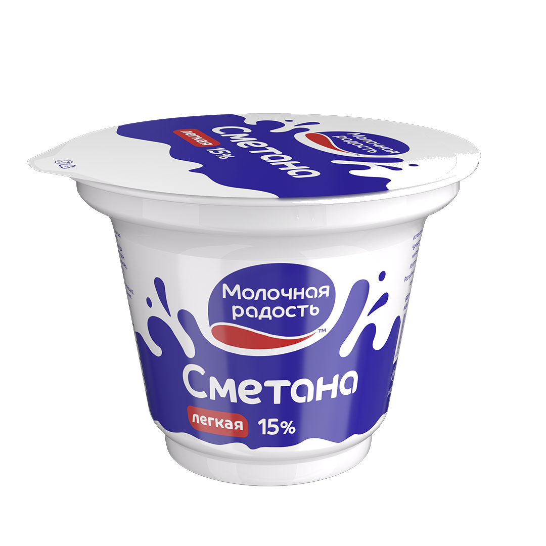 Сметана Молочная радость 25% 200 г