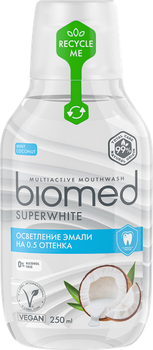 Ополаскиватель для полости рта BIOMED Superwhite 250 мл