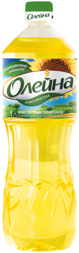Масло подсолнечное Олейна рафинированное 1 л