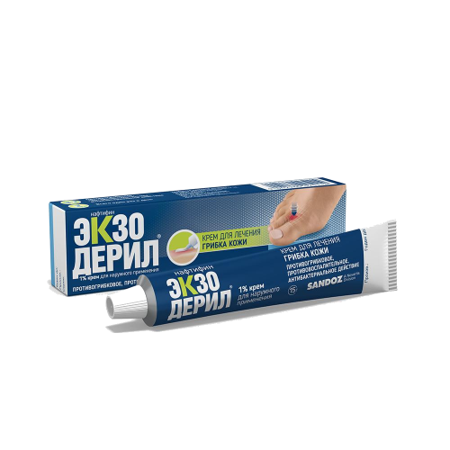 Экзодерил крем для наружного применения 1 % 15 г 1 шт